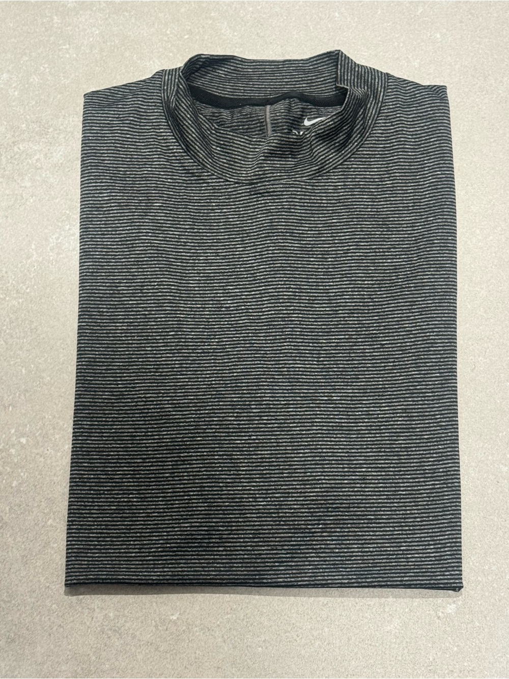 Men's Nike Tiger Woods Performancee Short Sleeve Golf Shirt Charcoal New
